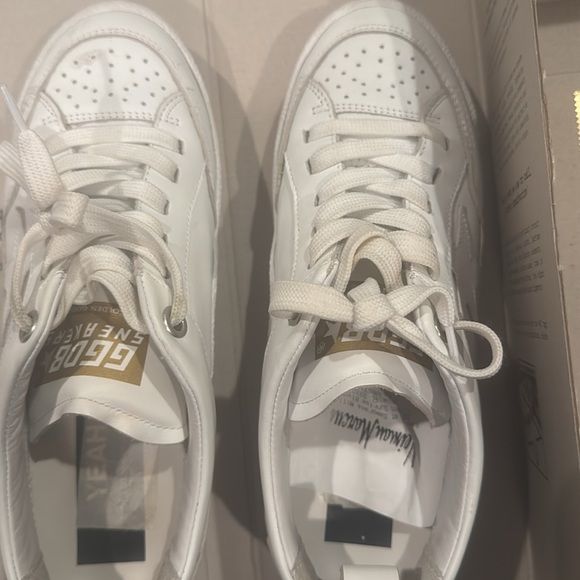 Golden Goose White Leather Sneakers with Gum Sole - Picture 6 of 6